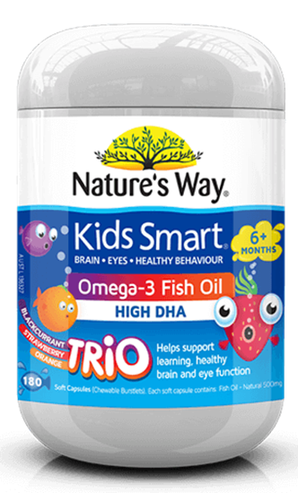 图片 KIDS SMART 三合一Omega-3鱼油+高DHA 180粒