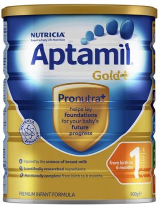 Picture of Aptamil Gold+ 1 Infant Formula 0-6 Months 900g