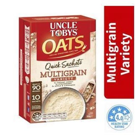Picture of Uncle Tobys Quick Oats Sachets Multigrain Oats 350g