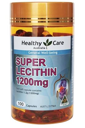 Picture of Healthy Care Lecithin 1200mg 100 Capsules