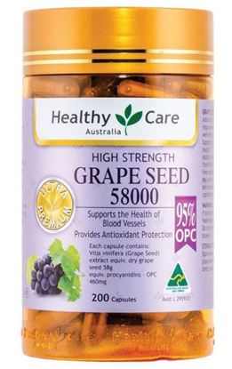 Picture of Healthy Care Grape Seed 58000mg 200 Capsules