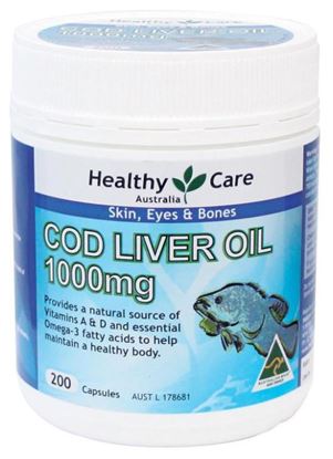 图片 Healthy Care 鱼肝油 1000mg 200粒